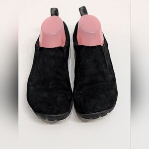 Merrell Women's 8.5 Black Suede Slip On M Connect Series Shoes Vibram Soles